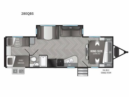 Shadow Cruiser 280QBS Floorplan