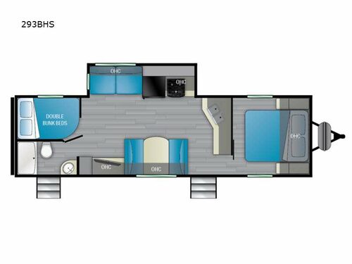 Trail Runner 293BHS Floorplan