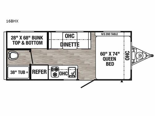 Puma Ultra Lite 16BHX Floorplan