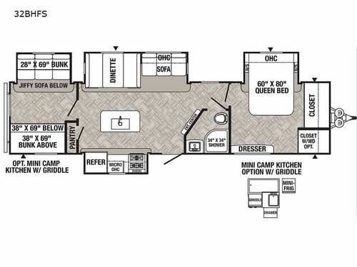 Puma 32BHFS Floorplan