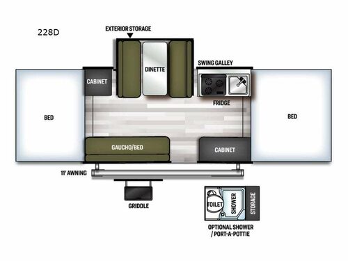 Flagstaff MAC Series 228D Floorplan
