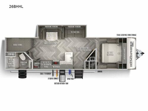 Salem Hemisphere Hyper-Lyte 26BHHL Floorplan