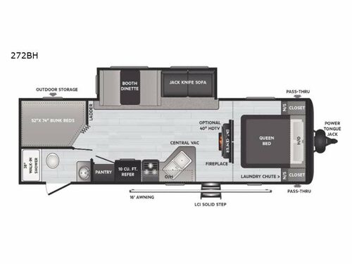 Hideout 272BH Floorplan