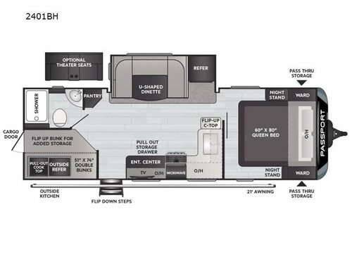 Passport GT 2401BH Floorplan