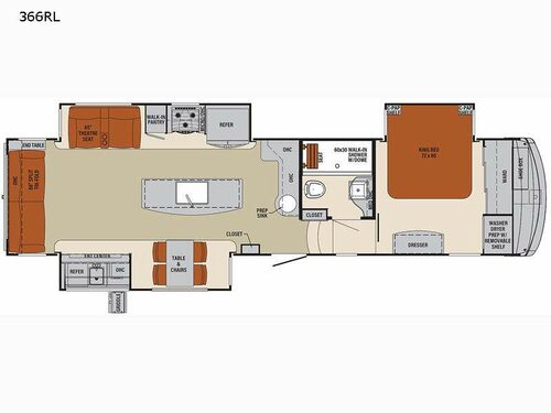 Columbus 1492 366RL Floorplan