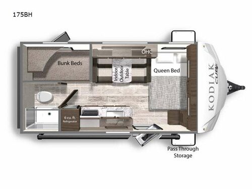 Kodiak Cub 175BH Floorplan