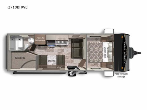 Aspen Trail 25BH Floorplan