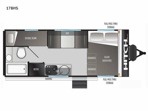 Hitch 17BHS Floorplan