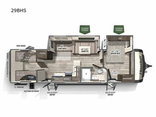 Flagstaff Super Lite 29BHS Floorplan