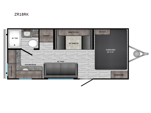 Zinger Lite ZR18RK Floorplan