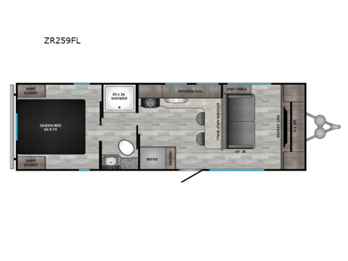 Zinger Lite ZR259FL Floorplan
