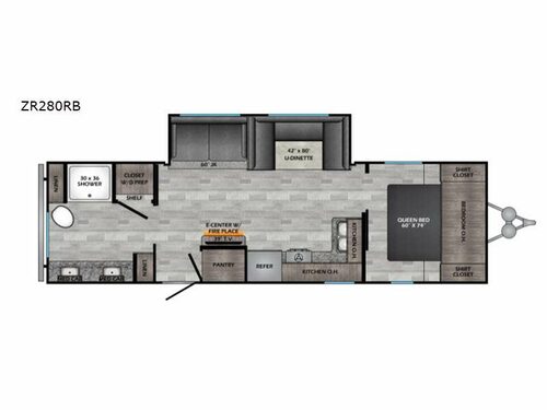 Zinger ZR280RB Floorplan