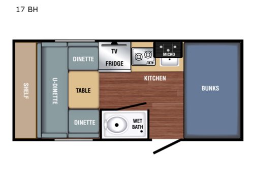 Bushwhacker Plus 17 BH Floorplan