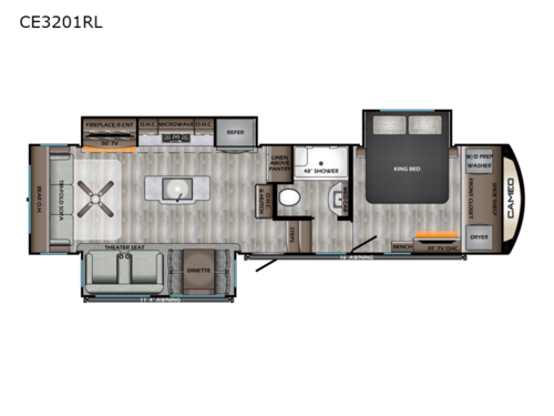 Cameo CE3201RL Floorplan