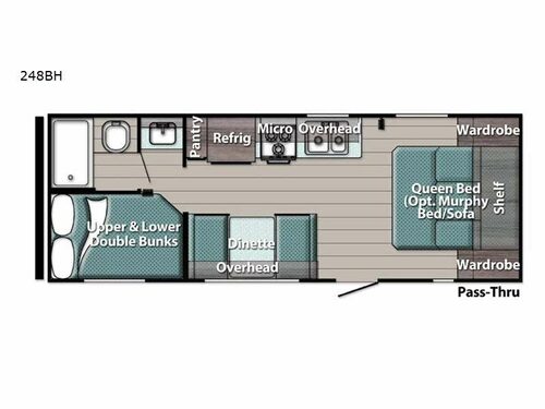 Conquest Ultra Lite 248BH Floorplan