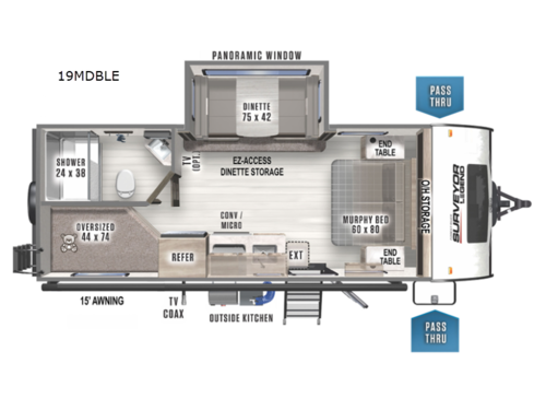 Surveyor Legend 19MDBLE Floorplan