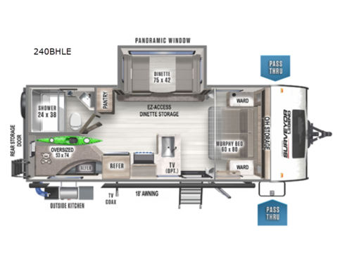 Surveyor Legend 240BHLE Floorplan