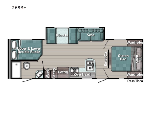 Innsbruck Ultra Lite 268BH Floorplan