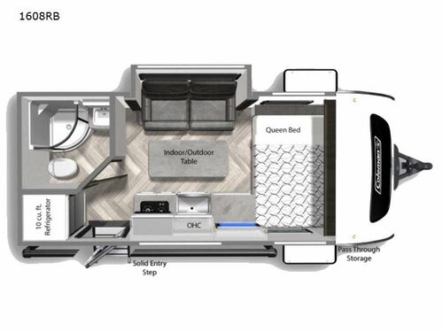 Coleman Rubicon 1608RB Floorplan