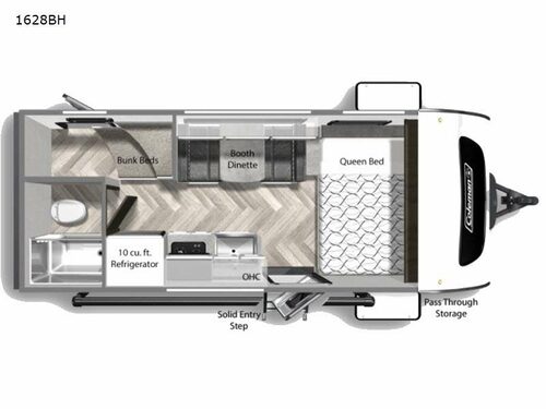 Coleman Rubicon 1628BH Floorplan