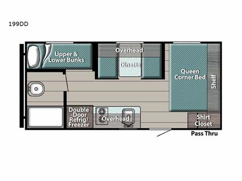 Innsbruck Super Lite 199DD Floorplan