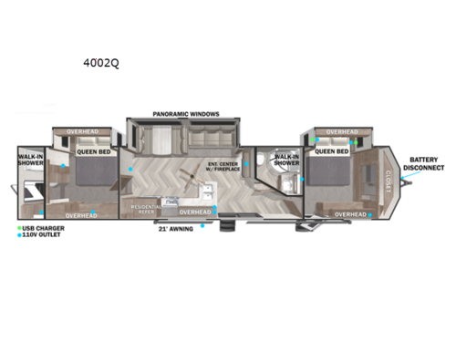 Salem Villa Series 4002Q Floorplan