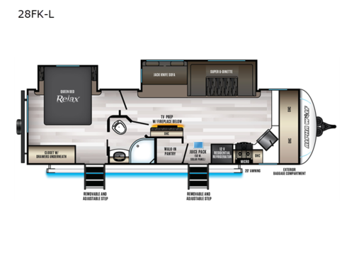 Cherokee Alpha Wolf 28FK-L Floorplan
