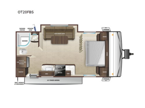 2022 Open Range Conventional Travel Trailer Floorplans