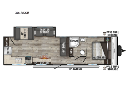 Sportsmen SE 301RKSE Floorplan