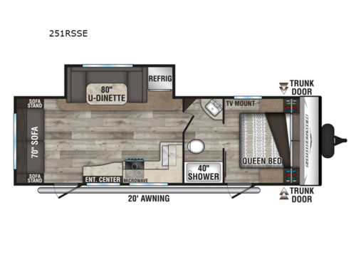Sportsmen SE 251RSSE Floorplan