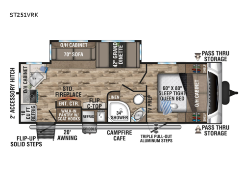 SportTrek ST251VRK Floorplan