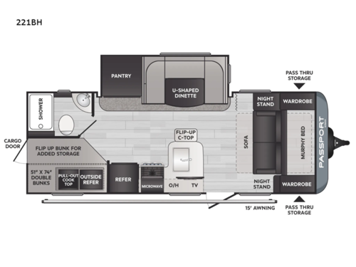 Passport SL 221BH Floorplan