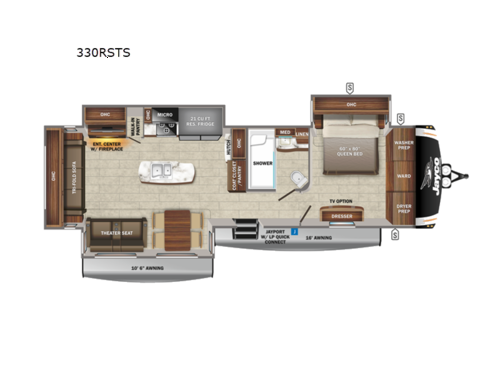 Eagle 330RSTS Floorplan