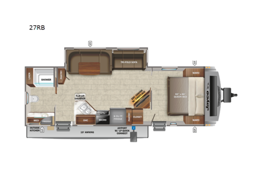 White Hawk 27RB Floorplan