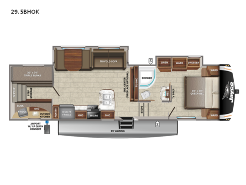 Eagle HT 29.5BHOK Floorplan