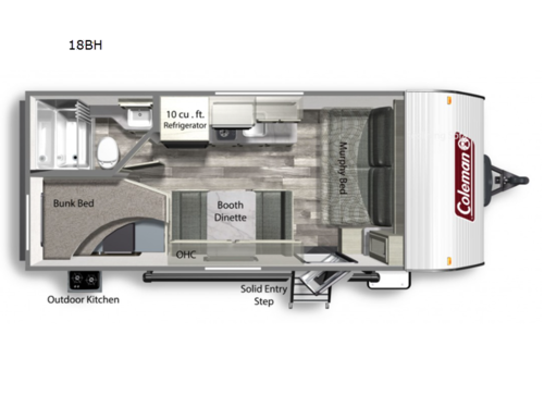 Coleman Lantern LT Series 18BH Floorplan
