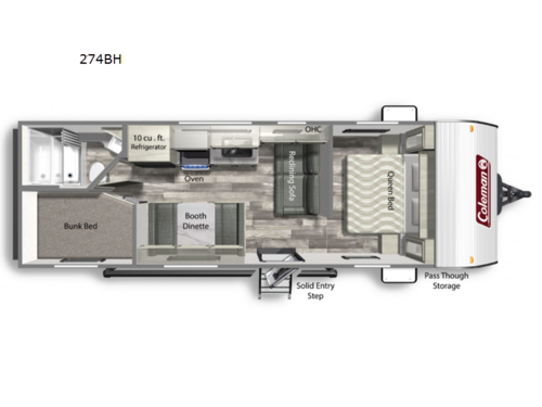 Coleman Lantern LT Series 274BH Floorplan