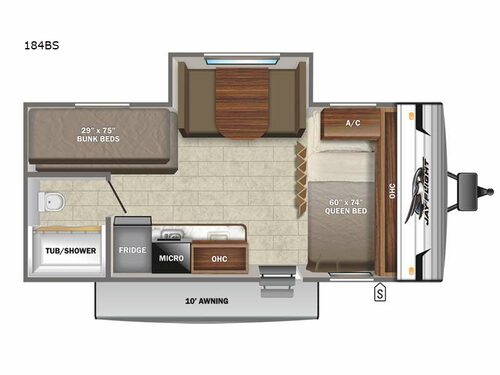 Jay Flight SLX 7 184BS Floorplan