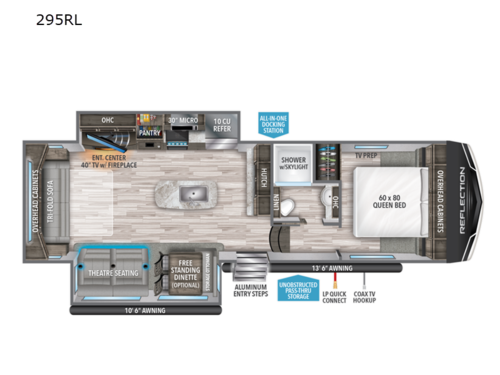 Reflection 150 Series 295RL Floorplan