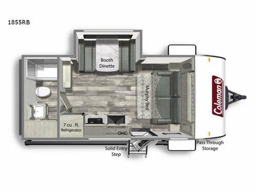 Coleman Light 1855RB Floorplan