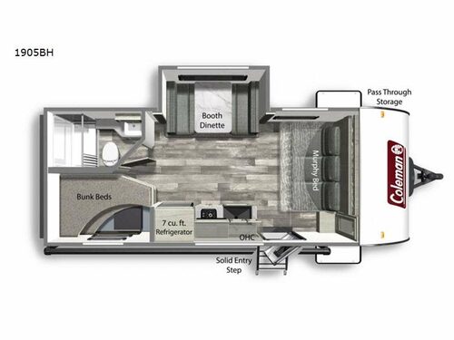 Coleman Light 1905BH Floorplan