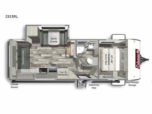 Coleman Light 2515RL Floorplan