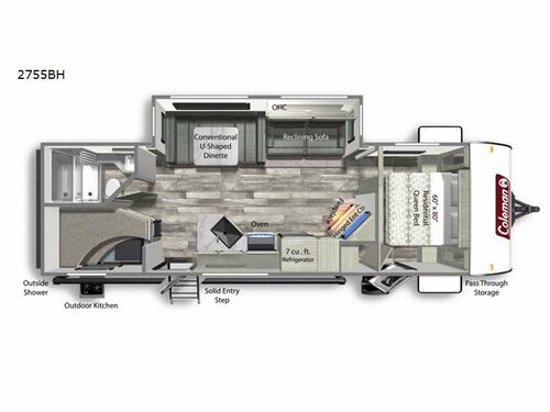 Coleman Light 2755BH Floorplan