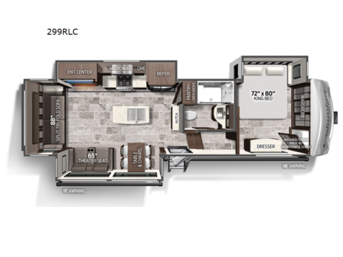 Columbus C-Series 299RLC Floorplan