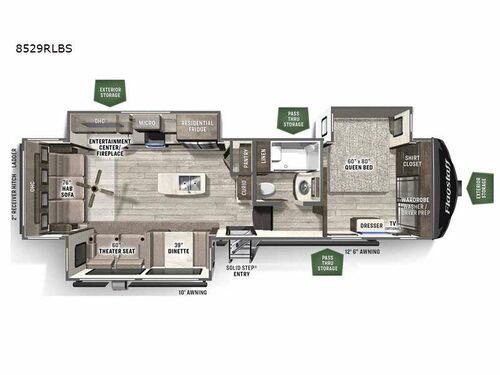Flagstaff Classic 8529RLBS Floorplan