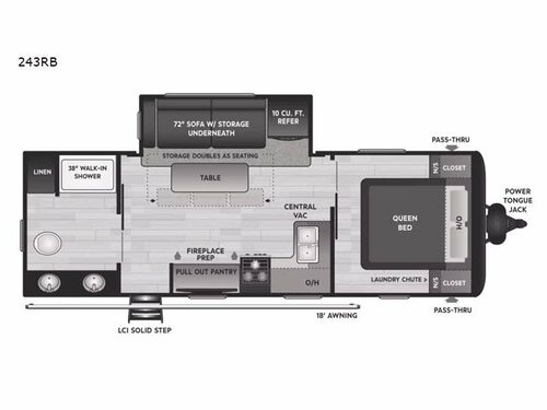 Hideout 243RB Floorplan
