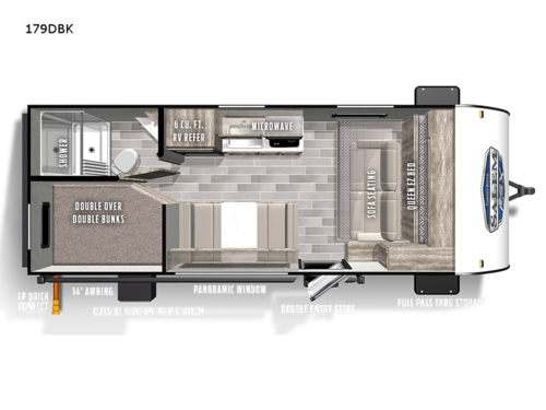 Salem FSX 179DBK Floorplan