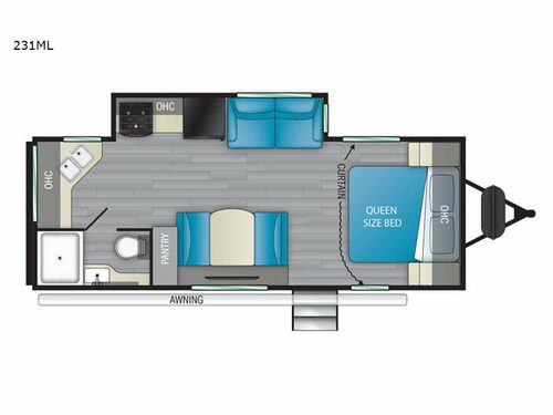 Sundance Ultra Lite 231ML Floorplan Image