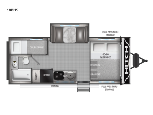 Hitch 18BHS Floorplan