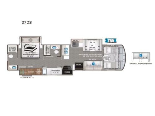 Challenger 37DS Floorplan